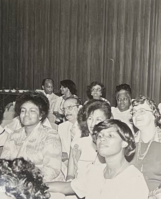 Community members gathered at an Urban League civic meeting